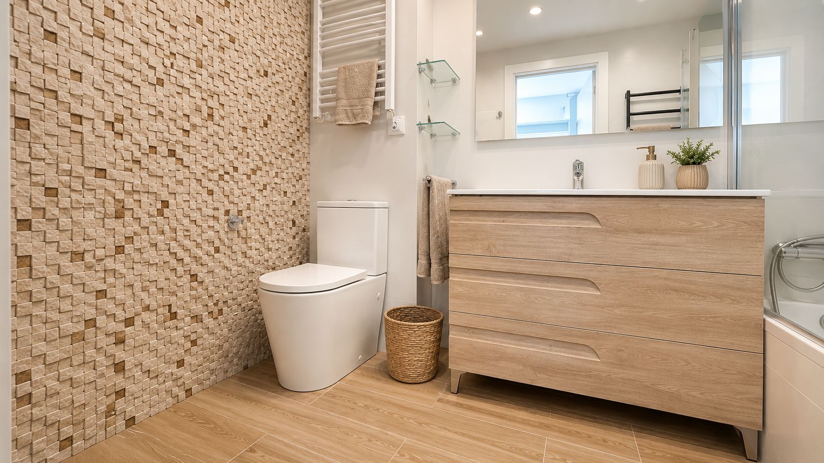 Denia-Costa-Blanca-Penthouse-near-old-town-Renovated-Bathroom Seafront Duplex Penthouse with Private Pool Terrace | Dénia Marina