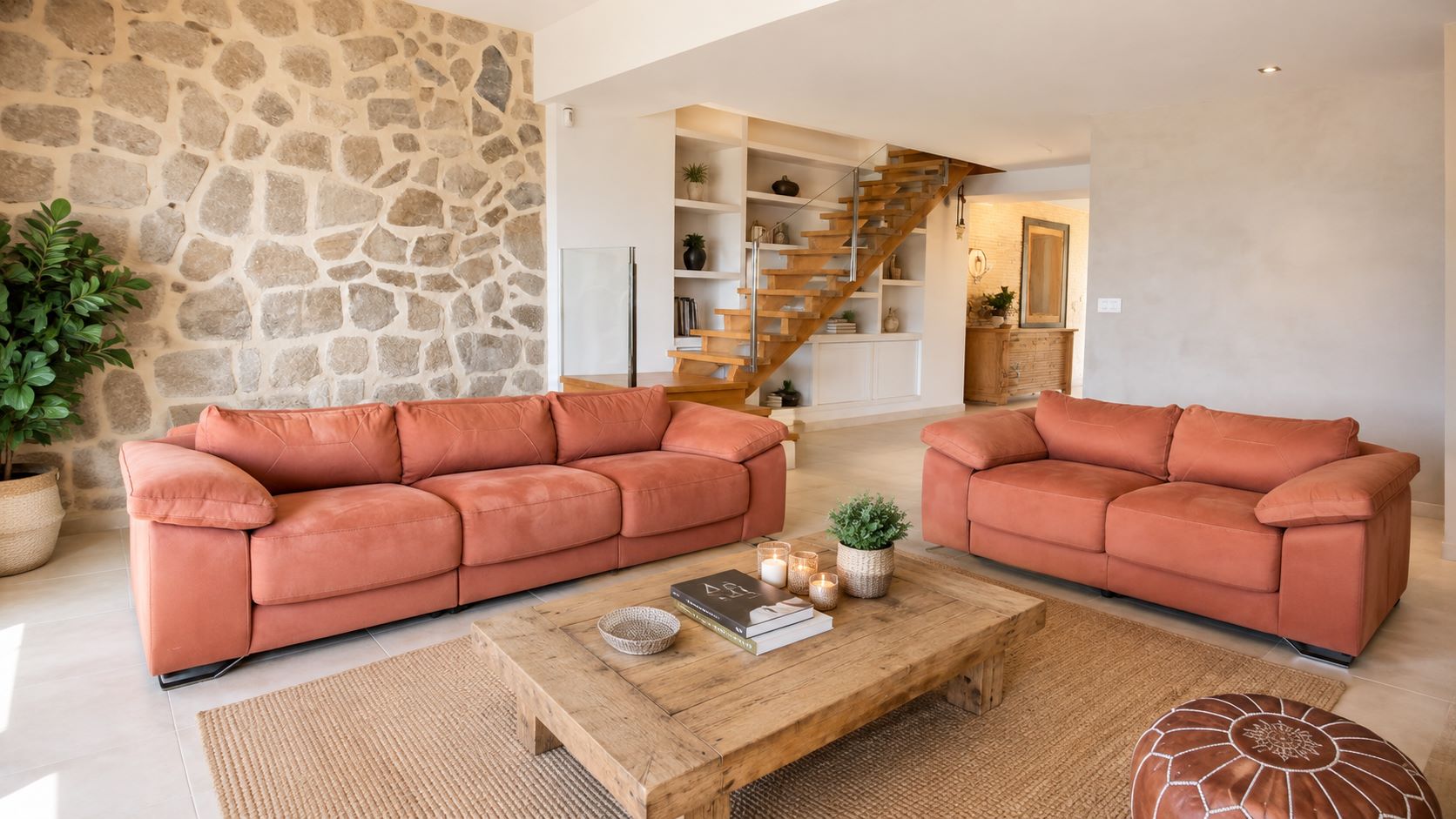Denia-Costa-Blanca-Seafront-Penthouse-Spacious-Living Seafront Duplex Penthouse with Private Pool Terrace | Dénia Marina