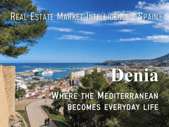 Where the Mediterranean becomes everyday life. Panoramic view of Denia.