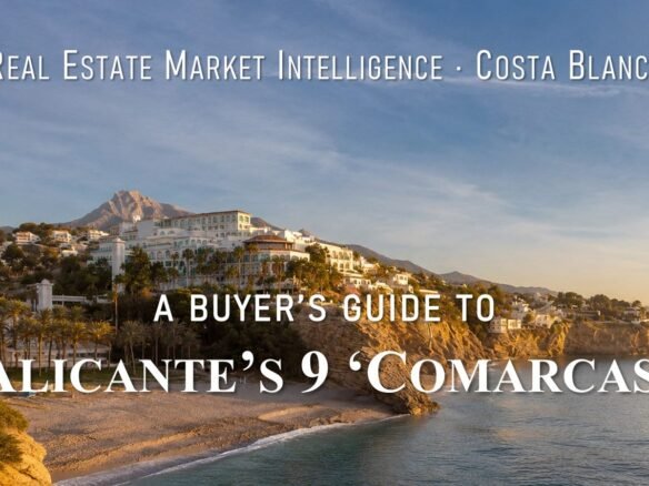 View of Cala del Charco in Villajoyosa on the Costa Blanca illustrating Alicante's diverse property regions and coastal lifestyle.