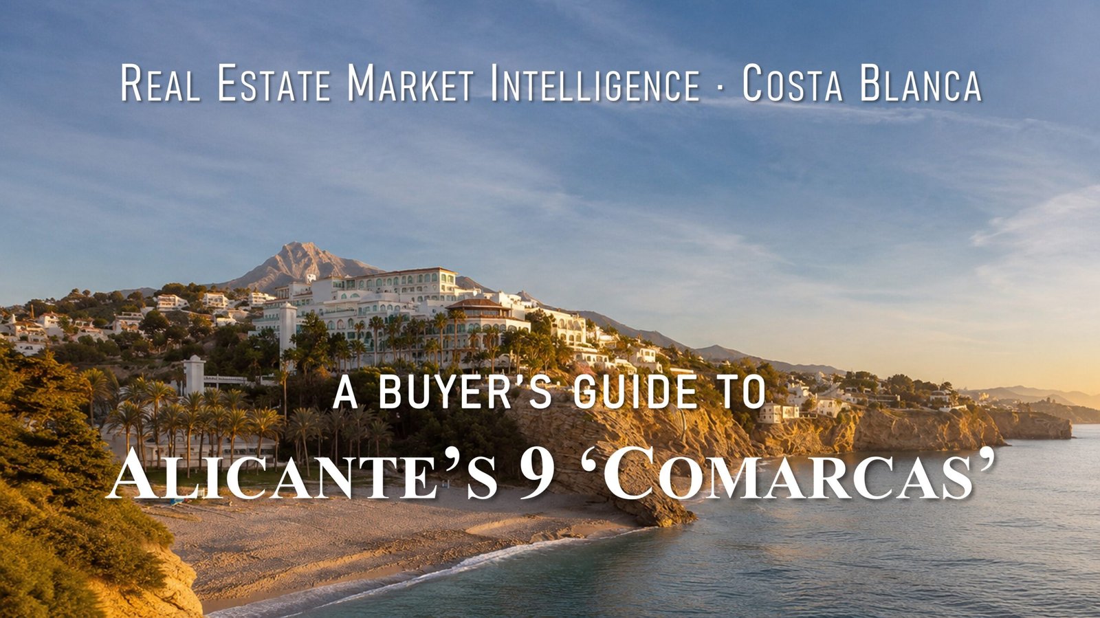 View of Cala del Charco in Villajoyosa on the Costa Blanca illustrating Alicante's diverse property regions and coastal lifestyle.